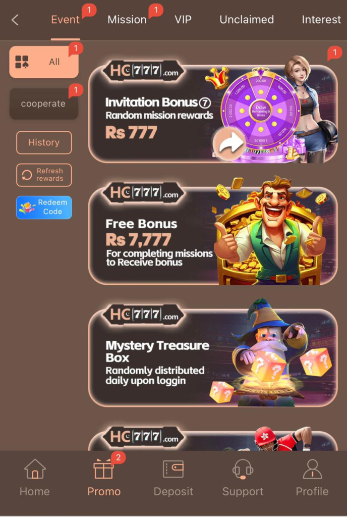Hc777 Game Bonus